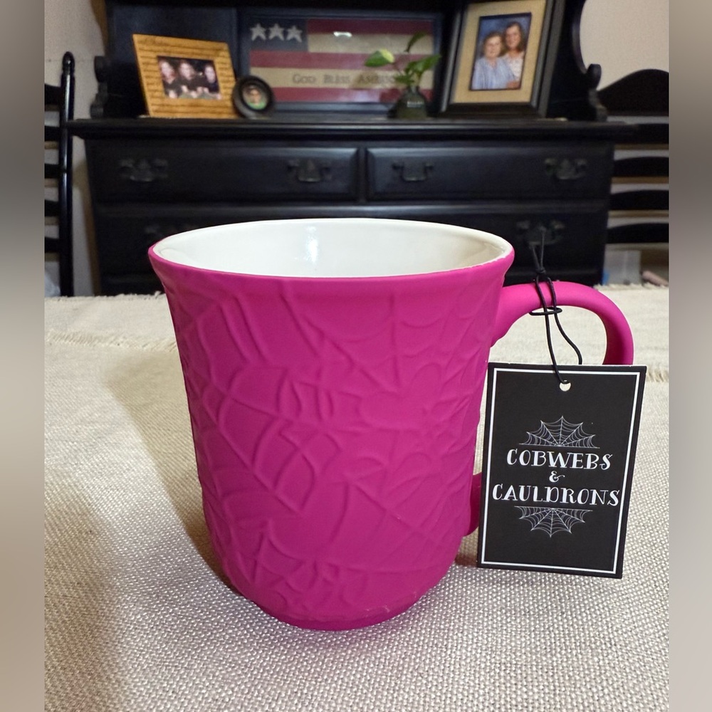 Soft Touch SPIDERWEBS HALLOWEEN Mug